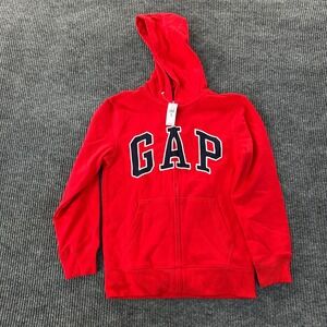 Gap Kids Arch Logo Zip Up Hoodie XL 12 Red Fleece Sweatshirt